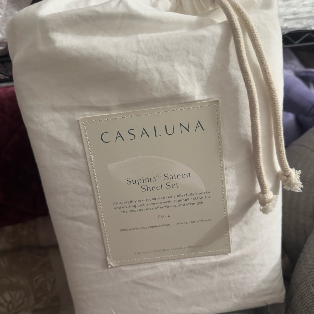 NWT Casaluna  Sateen Sheet Set - Casaluna Full